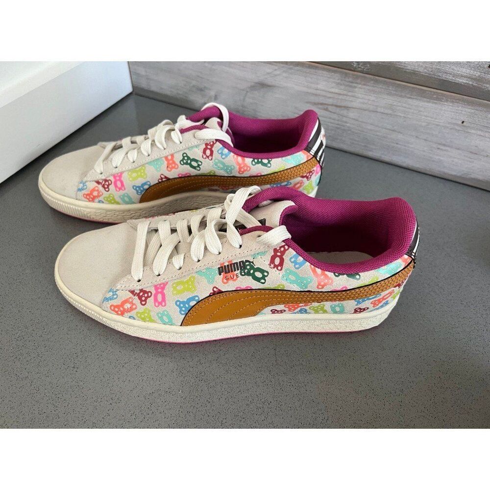 PUMA Suede Gummy Bear Sneakers Girls Size 6C
